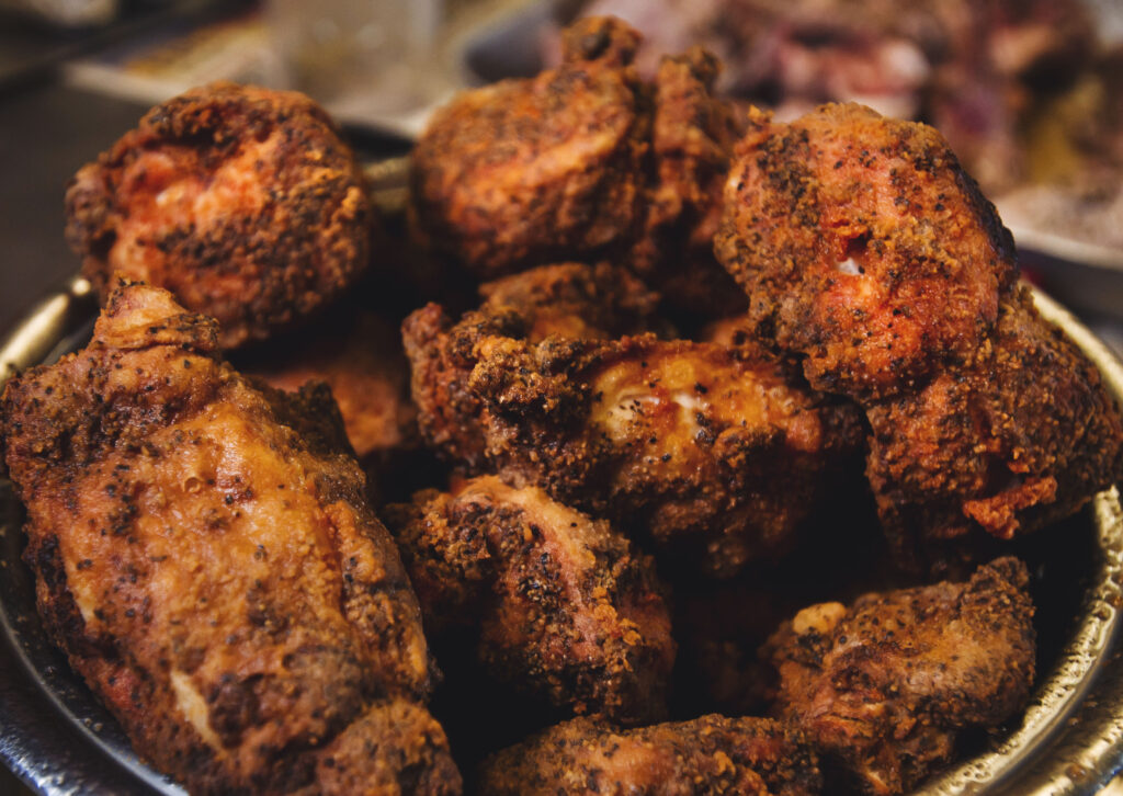 Close up of Wagner's Village Inn's famous fried chicken.